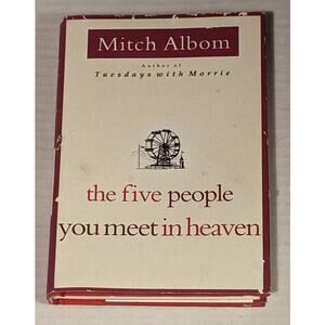 The Five People You Meet in Heaven Mitch Albom Hardback Religious Fiction Novel